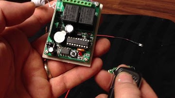 2 channel RF transmitter and receiver instructions