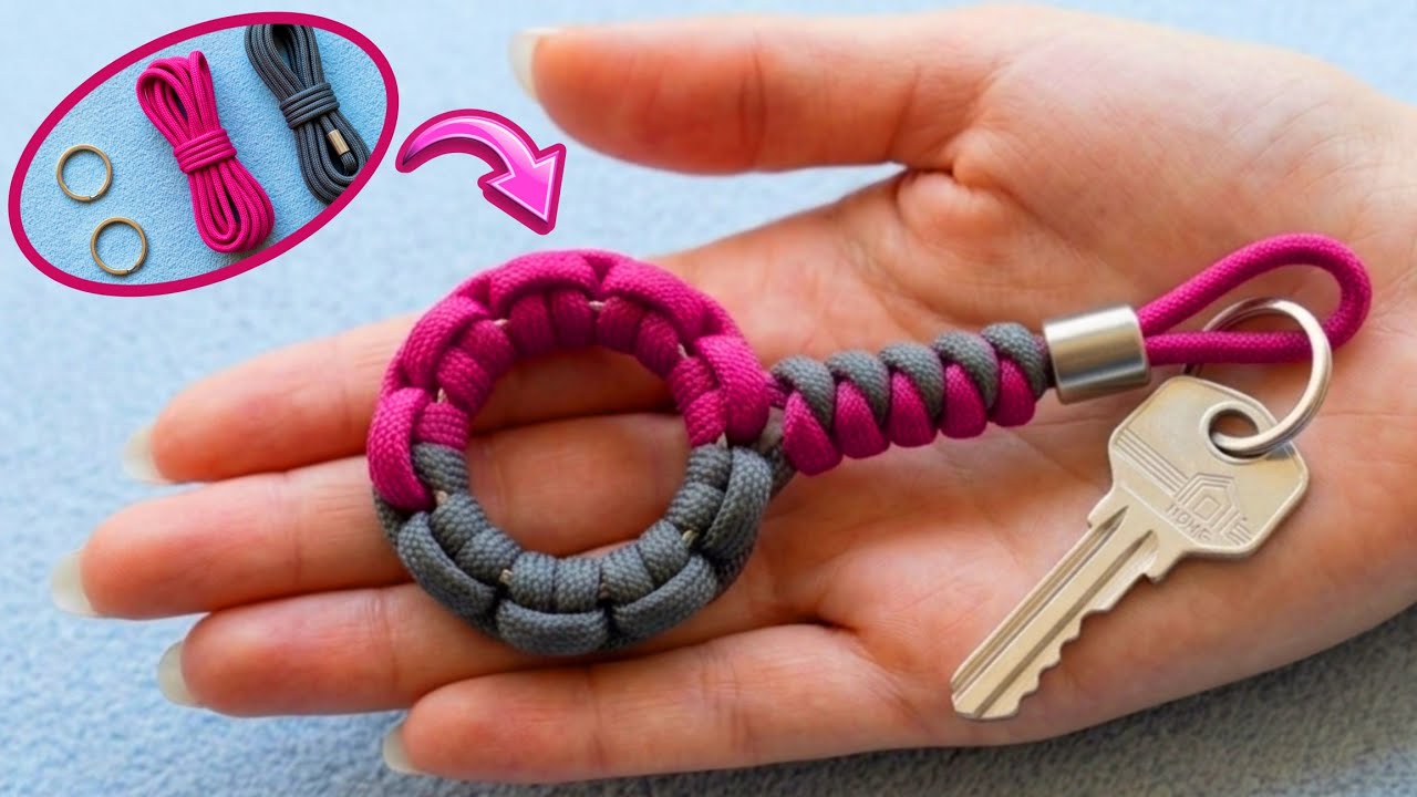 From Rope to Elegant Keychain 😳 Profitable DIY Project 💰 - YouTube
