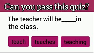 Future Continuous Tense quiz | English grammar quiz