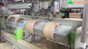 Máy Cắt Ván Plywood Gia Công Tựa Ghế Cong 4 Trục - WOODMASTER - WM-4DR2X