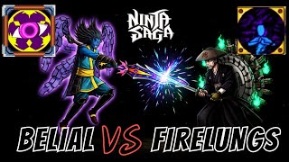Ninja Saga PVP Match : Belial (EOM) VS FireLungs (PureWater - IS)