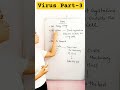 Virus Class 11th Biology#short #biologicalclassification#11thbiology#neetbiology#neet#YouTubeshort