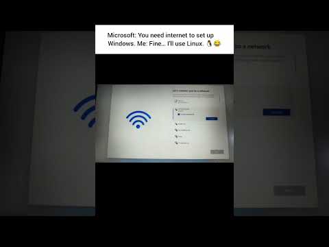 Microsoft: You need internet to set up Windows. Me: Fine… I’ll use Linux. 🐧😂#developer #windows #me