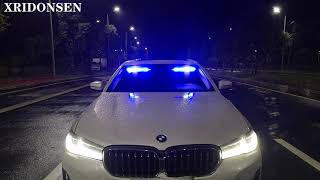 XRIDONSEN Visor Lights Emergency Strobe Lights for Vehicle Trucks 40 LED Blue White