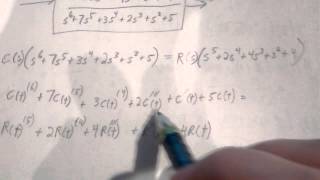 Differential equation from transfer function