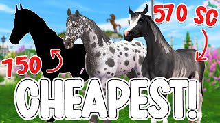 TOP 5 CHEAPEST HORSES (GEN 3) IN STAR STABLE 2024!!