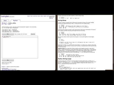 coding bat practice string-1 (make_abba)