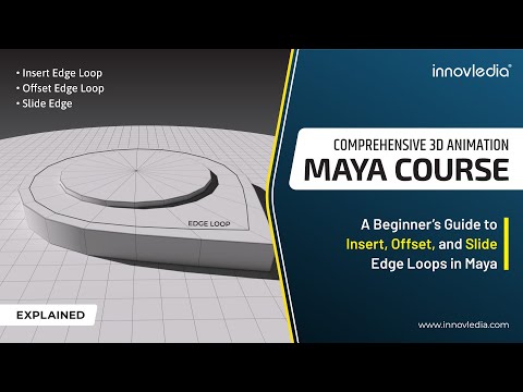 Maya Course • Insert Edge Loop, Offset Edge Loop, and Slide Edge in Maya • Maya Tutorial