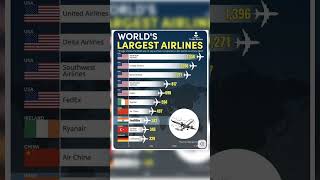 World’s Largest Airlines ✈️ | Top 10 Biggest Fleets in 2024 😱 | IndiGo in Top List 🇮🇳 #shorts Net Worth
