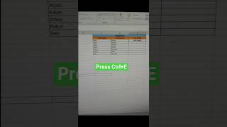 Flash fill ⚡#excel #exceltips #ytshorts #smartexcel #excelshortcuts #exceltutorial #flashfill