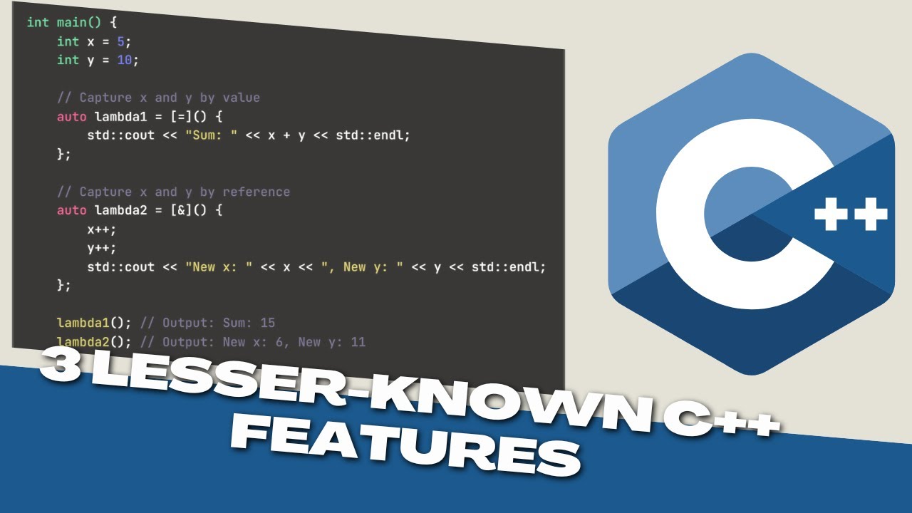 3 Lesser-Known C++ Features That Can Improve Your Code - YouTube