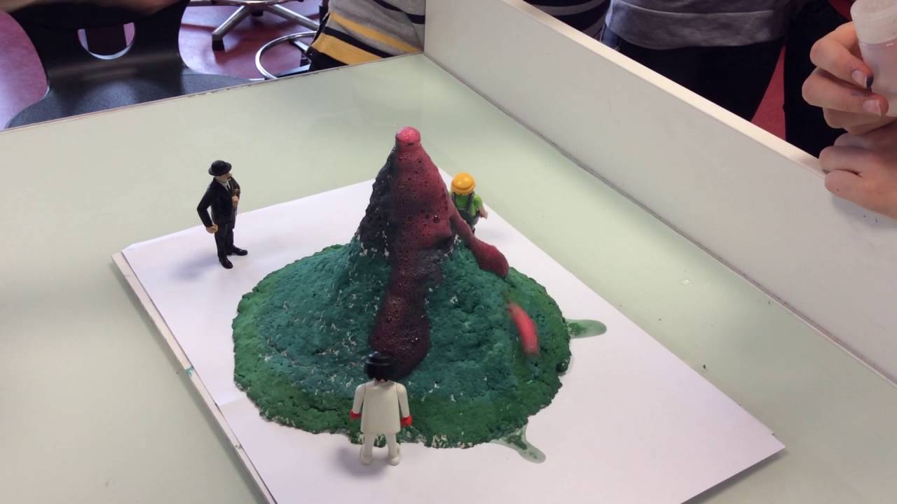Maquette de volcan explosif- petits chimistes