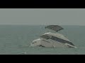 Boat remains partially sunk on Lake Michigan days after passengers rescued