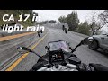 Down Hwy 17 in light rain, R1250 RS -  4K
