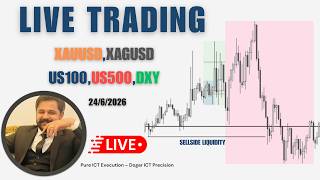 🔴 XAUUSD &amp; NAS100 LIVE | ICT Liquidity Hunt
