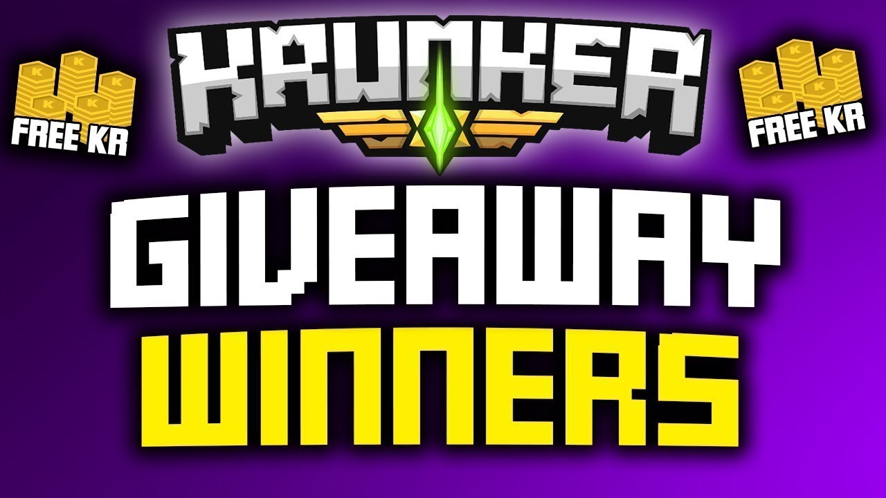 KRUNKER GIVEAWAY WINNERS! (500 kr)