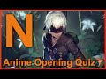 Anime Opening Quiz — N-Letter Edition (30 Openings)