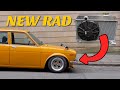 Datsun 510 gets a shiny new radiator