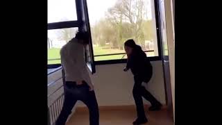 Boys Bang Head Against The Window