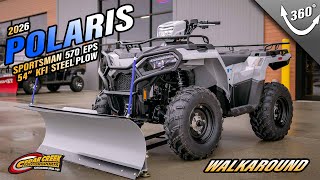 Walkaround 2026 Polaris Sportsman 570 with Snow Plow