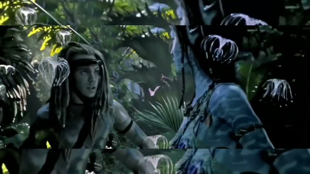 Monkey boy spider and super power girl Kiri in avatar the way of water 