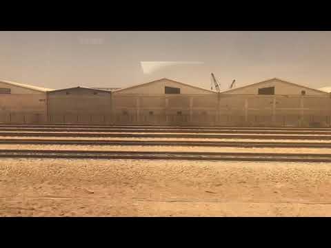 Train SRO Saudi railway organization container cars in Saudi Arabia in ...