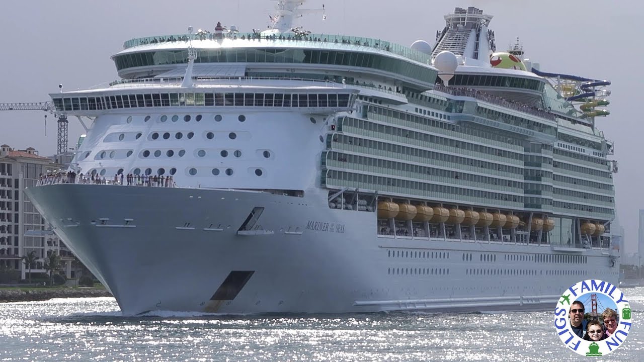 RCCL Mariner of The Seas Leaving Miami - YouTube