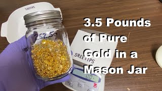 50 Ounce Gold Bar Dissolved Evaporated to Dryness Pt3