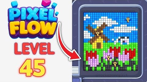 Pixel Flow Level 45 Walkthrough