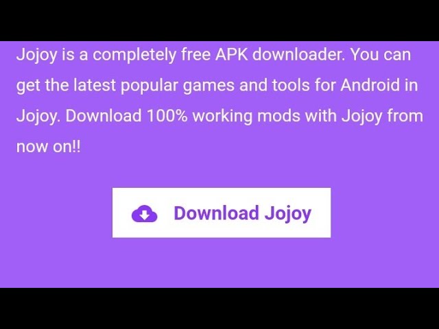 como baixar jojoy.io 