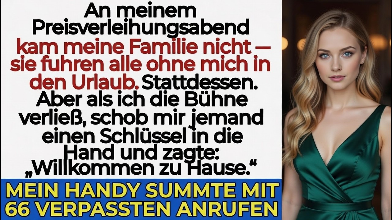 „Meine Familie ignorierte meine Preisnacht — doch der Schlüssel, den ich fand, veränderte alles“