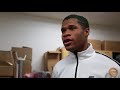 Devin Haney gets asked When will he Sign with Floyd Mayweather during his Media Day Interview