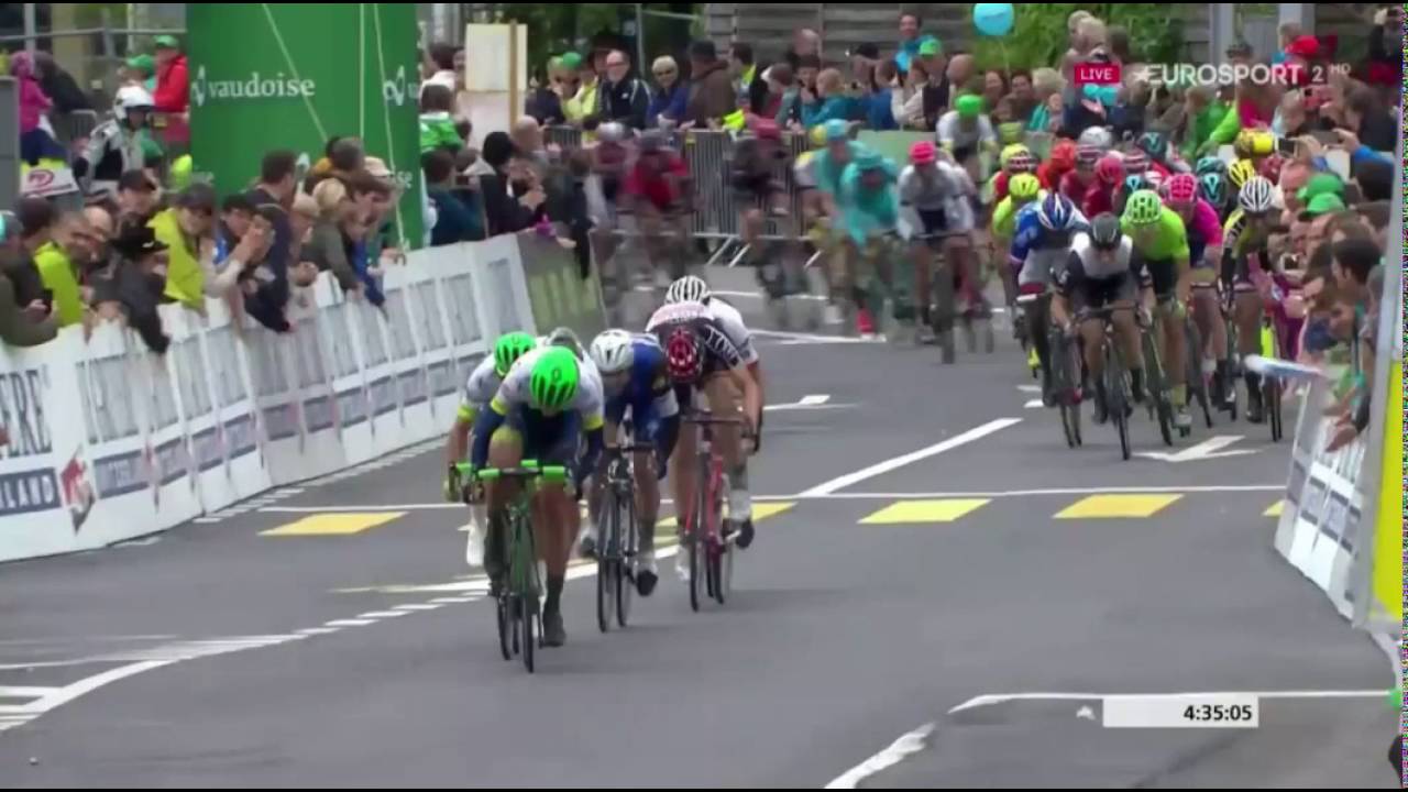 Tour de Suisse 2016 - Stage 2 - Finish - YouTube