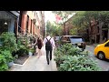 ⁴ᴷ⁶⁰ Walking NYC (Narrated) : Charles Street & Lane, Pier 46, Greenwich Village (August 1, 2019)