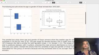 Parallel box plots