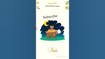 delete puzzle: brain games - level 20 find mama bear