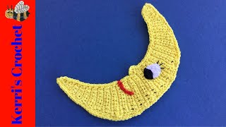 Crochet New Moon Tutorial - Crochet Applique Tutorial