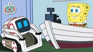 SpongeBob meets Cozmo Robot [Cartoon Animation]