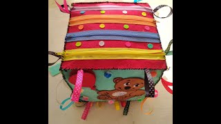 FELT ACTIVITY CUBE | Educational Sensory Busy Cube: Best to keep toddlers busy