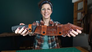 BIG Machete Leather Sheath Build!