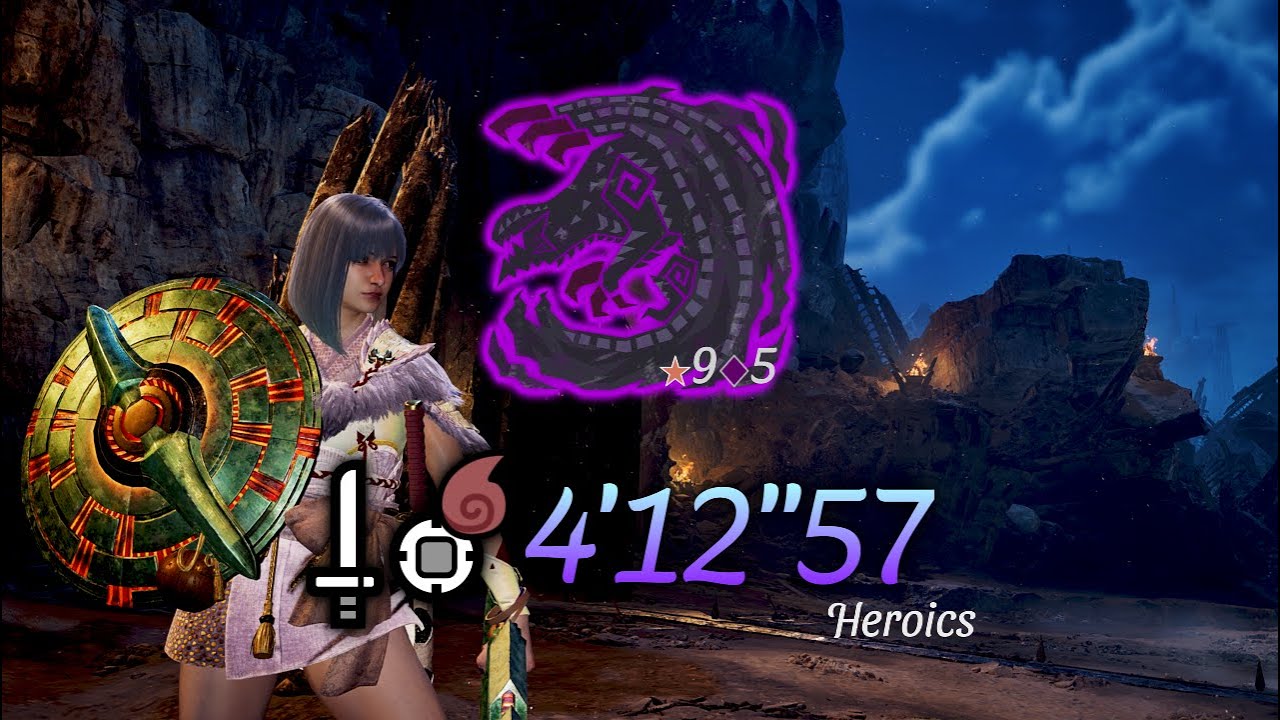 【MHWs】★9♦︎5歴戦ゴア・マガラ 片手剣 ソロ 4'12