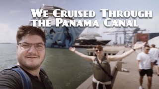 We took a cruise through the Panama Canal! Our first look at the ship.