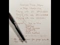 Video 99 Explaining how to Adjust a Noodler's Charlie Pen and Review of Noodler's Polar Brown