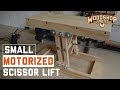 How to fit a motor to DIY scissor lift to make a motorized platform