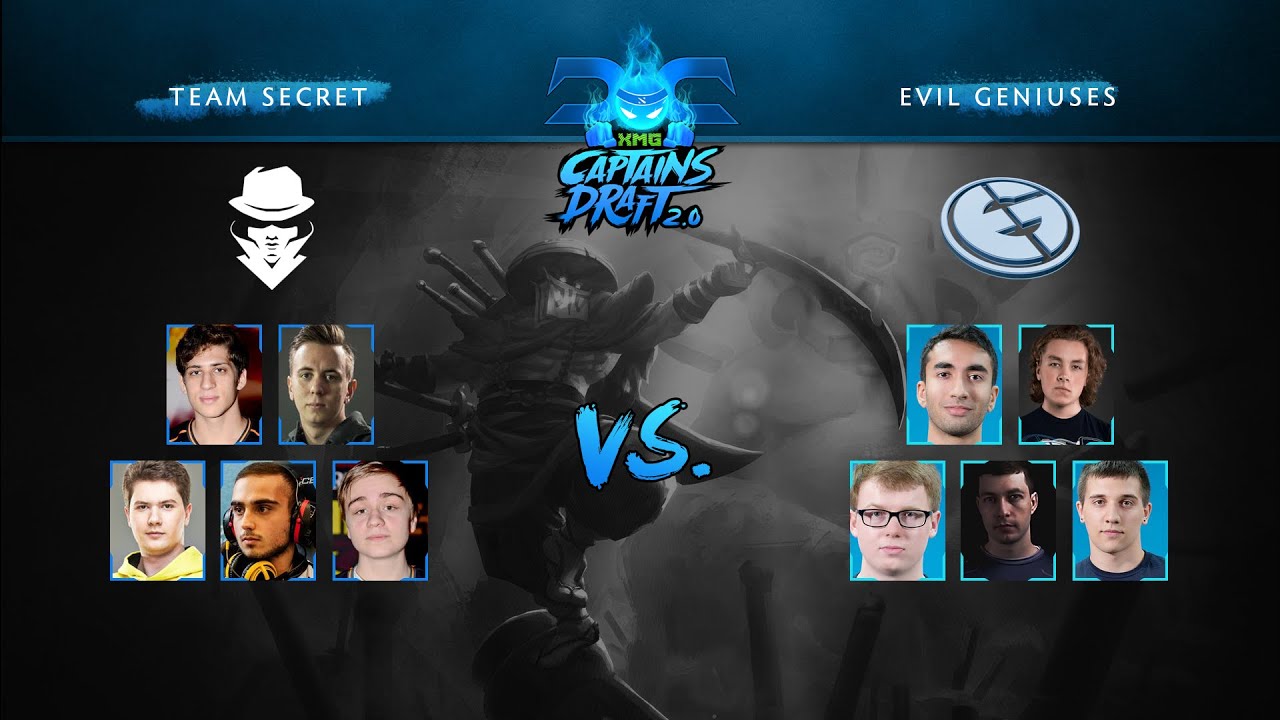 professional softball Dota 2 - XMG Captains Draft 2.0 - Evil Geniuses vs Team Secret - Game 1