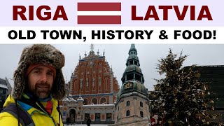 Exploring RIGA, the capital of LATVIA in winter - Old Town during Christmas