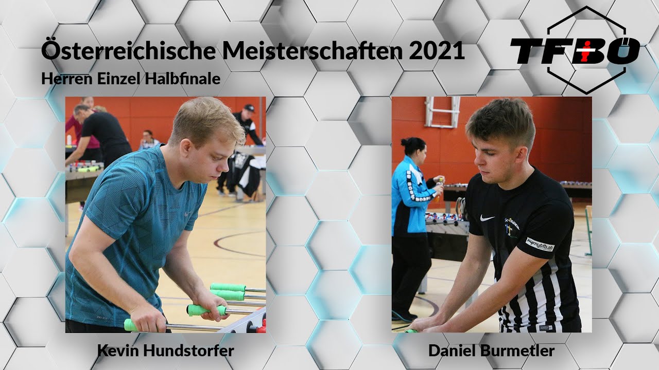 ÖM 2021 Herren Einzel Halbfinale Kevin Hundstorfer - Daniel Burmetler