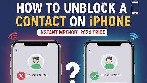 How To Unblock A Contact & Phone Number on iPhone || Mobile crazy 2025?
