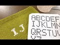 How to write Alphabet , Letters , Name on knitting | Duplicate Stitch | Writting I &amp; J on knitting
