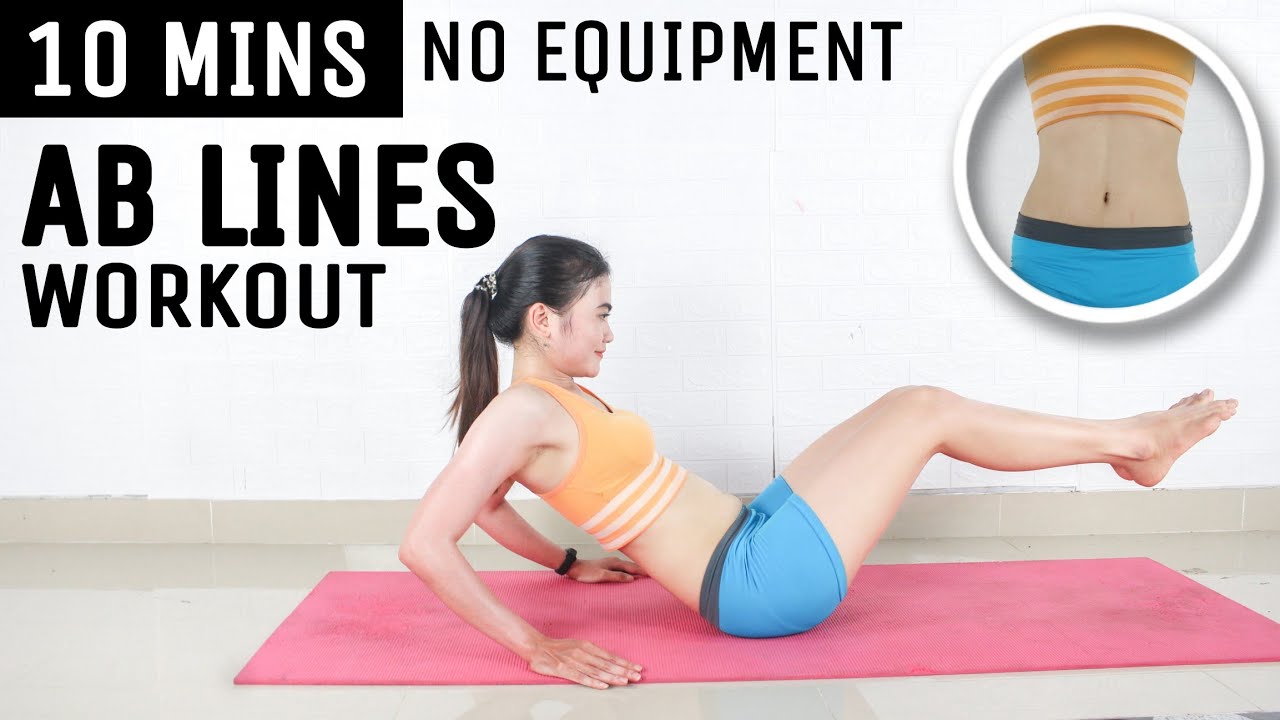 10 MINS AB LINES WORKOUT | Efficient For Upper Abs - YouTube
